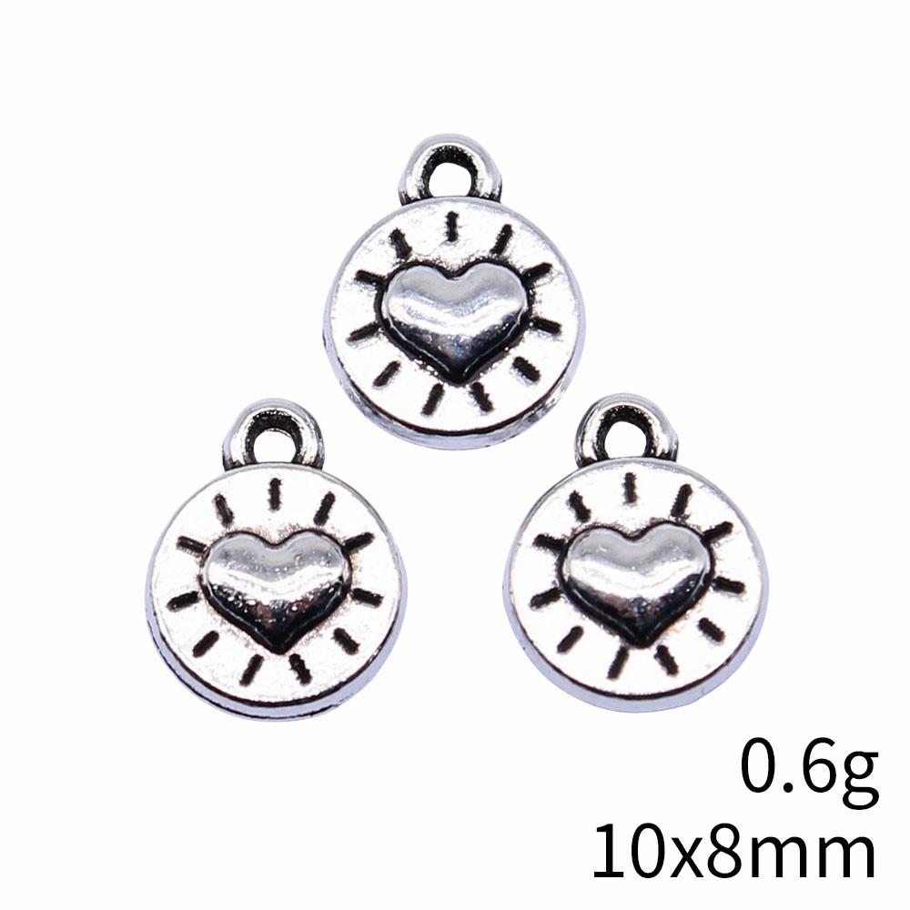 Back To School Charms Bulk Peach Heart Love Charms Pendant Women's Clothing Pendant