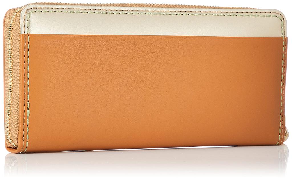 Natural Beauty Athena Damen Rundes Langes Portemonnaie, Kamel