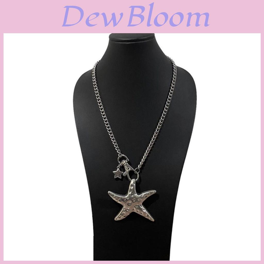 Geometric Star Pendant Necklace Alloy Dark Fashion Jewelry For Women And Men
