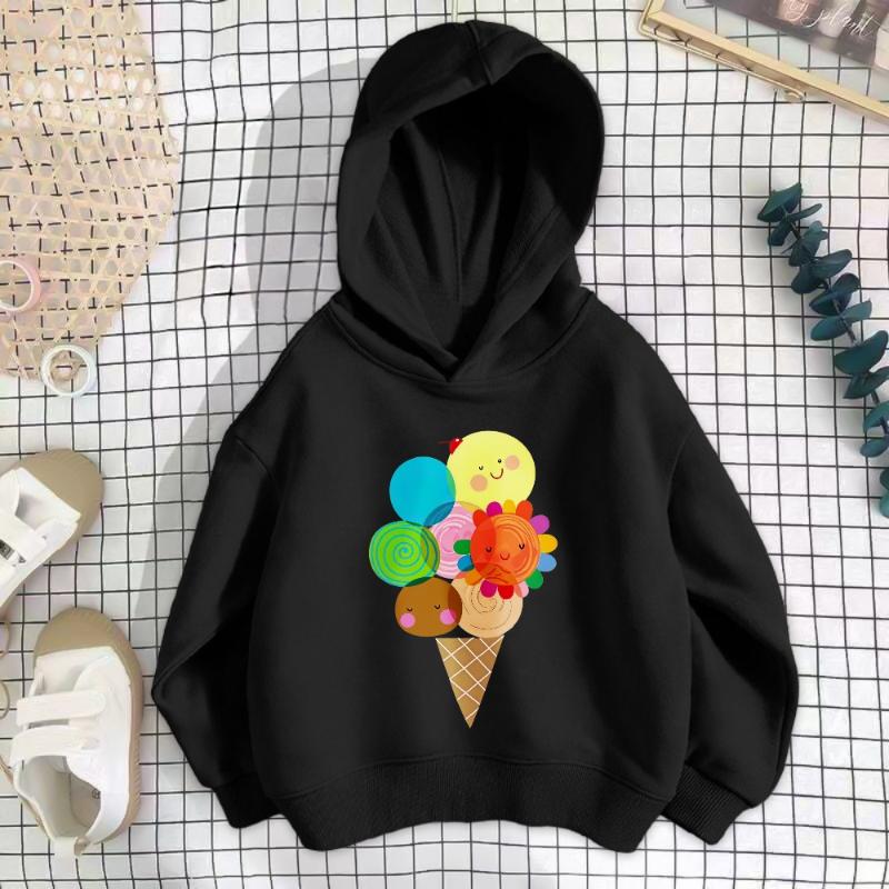 Children's Thin Sweatshirt Autumn New Round Neck Korean Style Loose Long Sleeve Top Boys Girls Fashionable