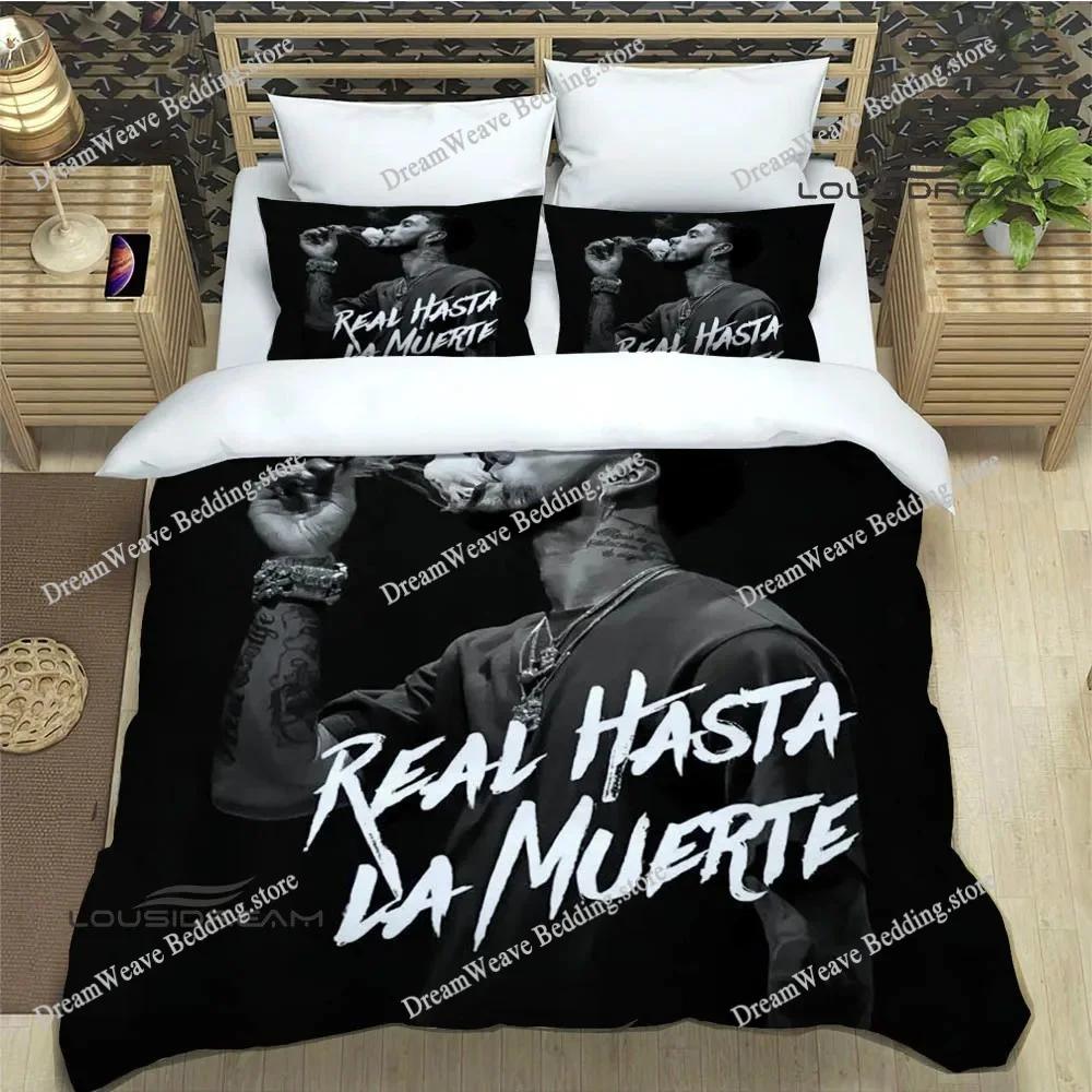Rapper Anuel AA Printed Bedding Sets Exquisite Bed Supplies Set Duvet Cover Bed Comforter Set Bedding Set Luxury Birthday Gift96