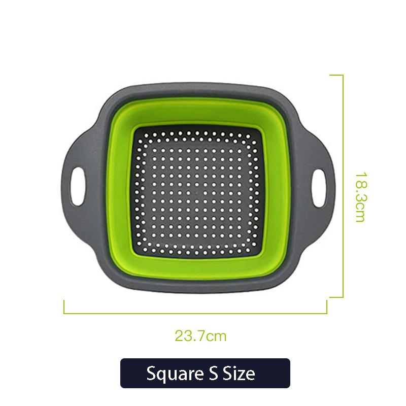 Over The Sink Colander Collapsible Chopping Board Storage Bucket Kitchen Washing Basket Vegetable Fruit Colanders Strainers New Kitchen Essentials