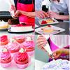 16 Piece Piping Tips Set with 14 Nozzles Coupler and Pastry Bag for Cake Decorating