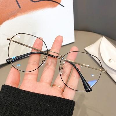 Titanium Frame Men and Women Plain Retro Danyang Glasses Polygonal Myopia Full Frame Glasses Frame
