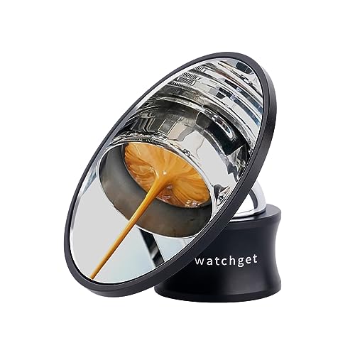 

watchget Espresso Shot Mirror, Coffee Brewing Mirror, 360° Rotating, Bottomless Portafilter Compatible, Magnetic Attachment, Coffee Flow Observation R