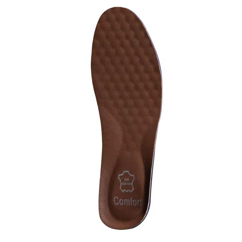 Men's and Women's Genuine Leather Deodorizing, Breathable Insole - Sweat-Absorbing, Soft, Thickened, Shock-Absorbing Cowhide for Spring Shoes.