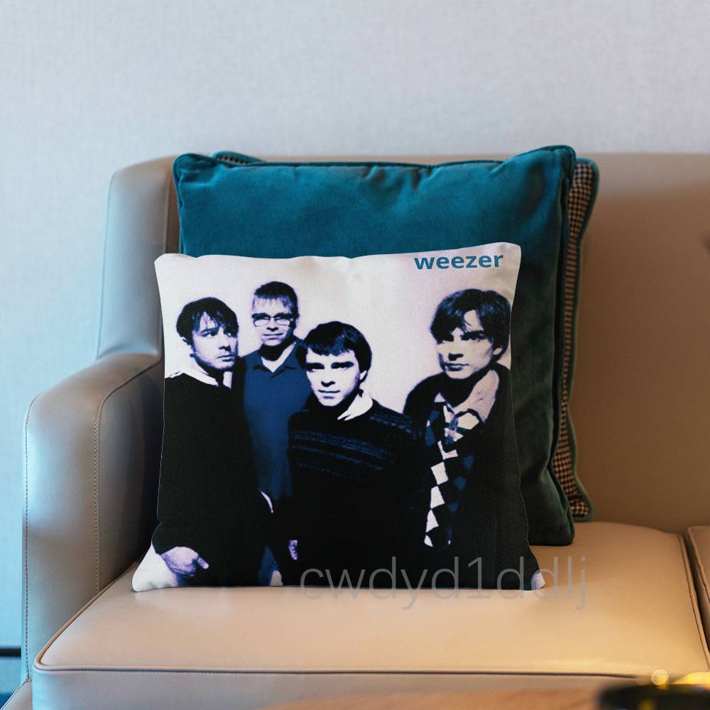 

WWeezer Undone Pillow Case Short Plush Sofa Decorative Gift Home Doublesided Printing Cushio 30x30cm