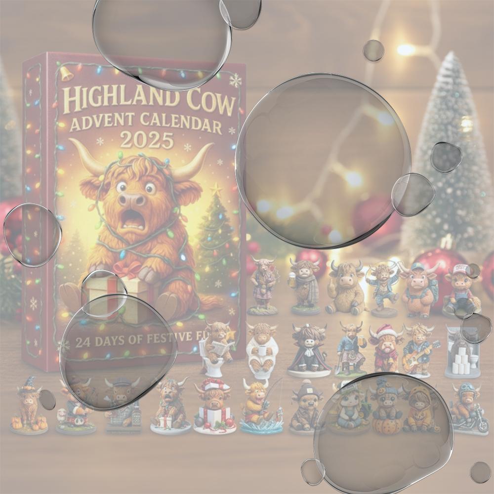 

Highland Cow Xmas Countdown Calendar with 24 Highland Cow Ornaments Advent Countdown Calendar for Christmas Tree Home Decoration China Mainland