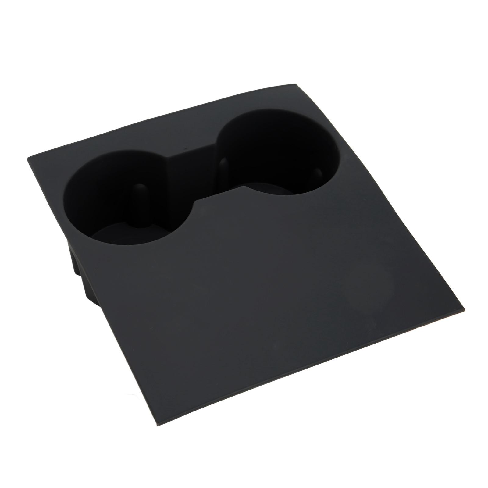 

Подстаканник центральной консоли Силиконовый материал Устойчивый к царапинам Замена для Tesla Model 3 Model Y чёрный