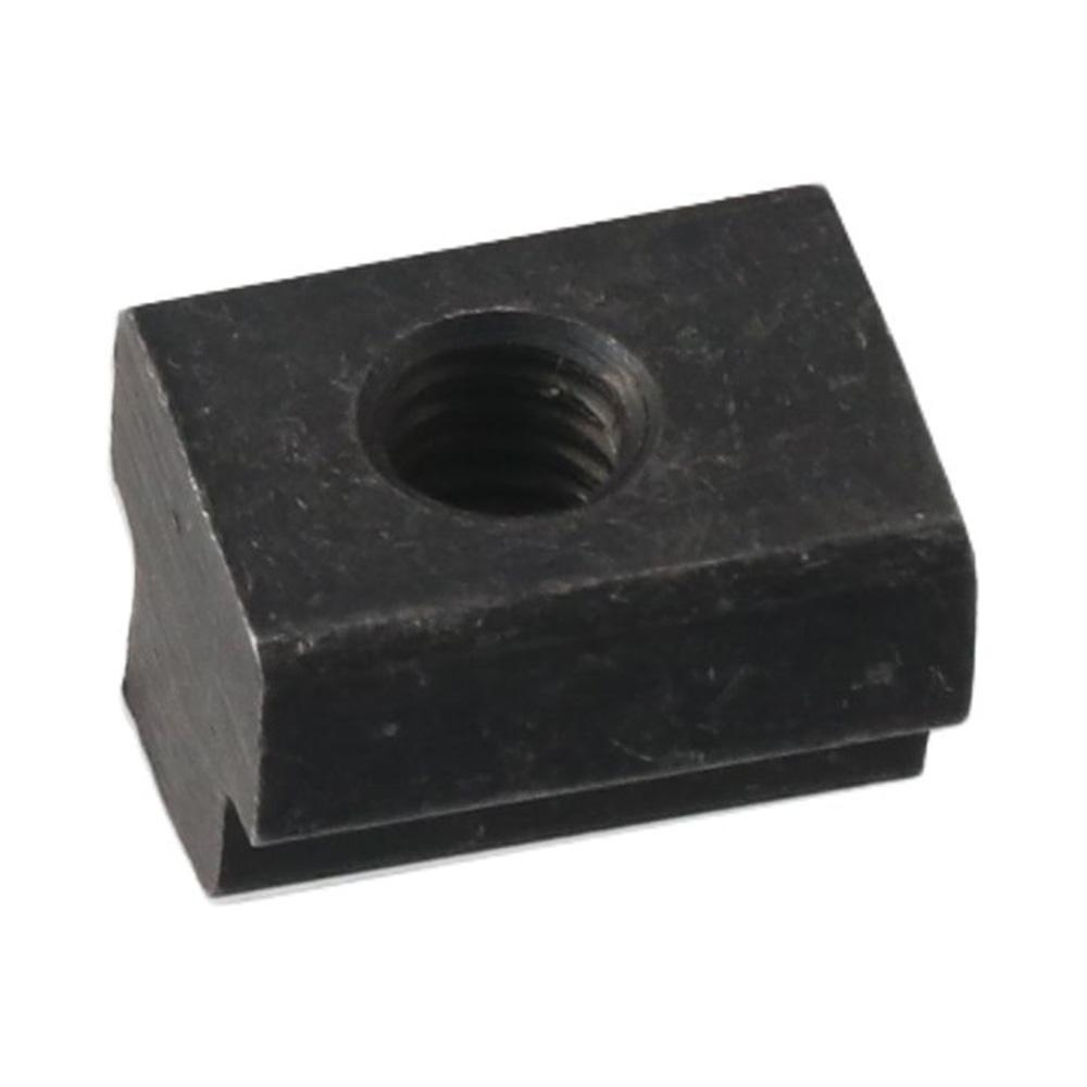 10Pcs Durable M6 M8 M10 M12 T Slot Nuts Carbon Steel Black Oxide Finish Tapped Through Slot Nuts Furniture Nuts