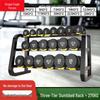 Longyingzhe Rubber-Coated Fixed Weight Dumbbells and Racks