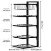 Pot Pan Organizer Rack under Cabinet, Heavy Duty Pot Pan Rack under Sink Organizers, 4/5 Tiers Height Adjustable Pan Organizer Rack, Pot Lid organizer