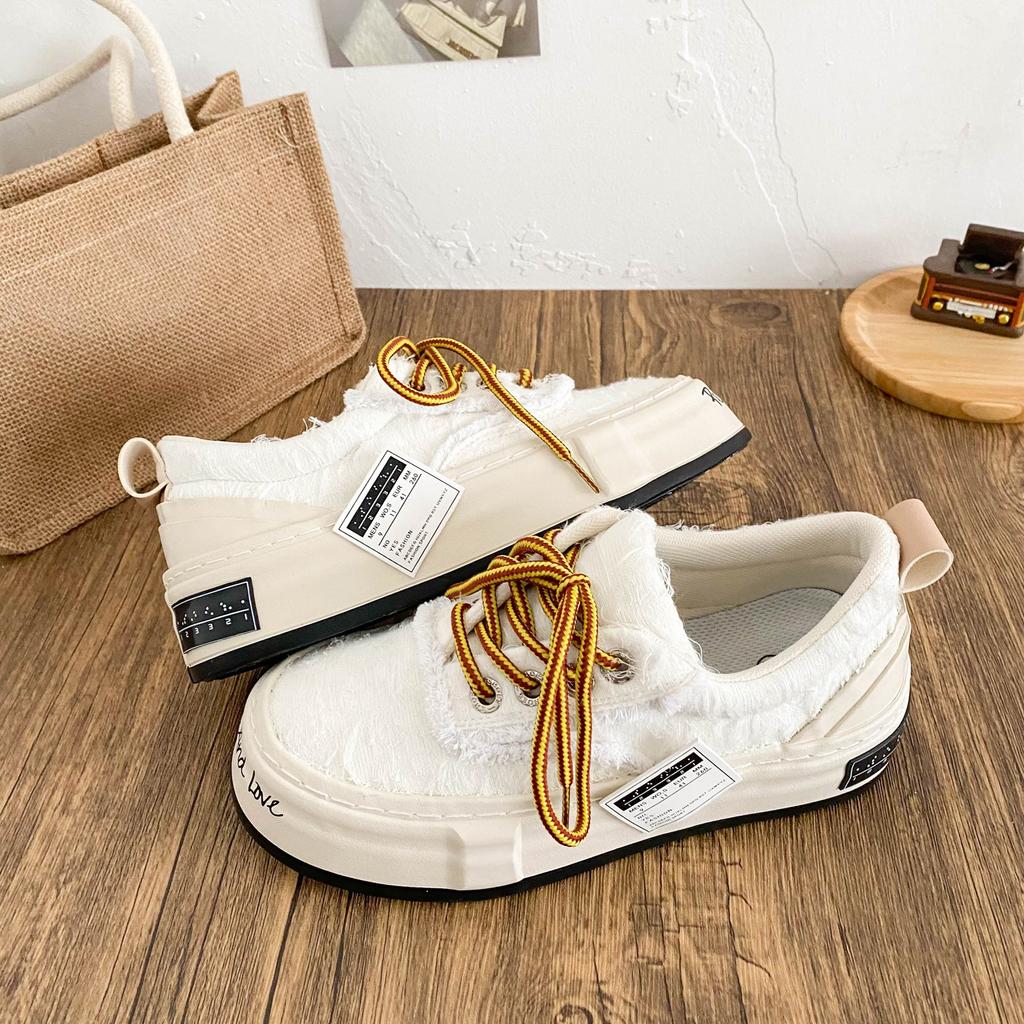 X258 Open Smile Retro Platform Women's Shoes Spring and Autumn Hong Kong Style Retro 2025 New Original Little White Shoes Small Black Shoes