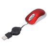 Tiny 1200 DPI Wired Mouse 3 Ways Wheel Retractable Cable USB Mouse Mini Size Compact Design Optical Mouse Computer Laptop