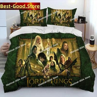 L-Władca Pierścieni H-Hobbit Pościel Zestaw Pościeli Drukowany Zestaw Pościeli Z Poszewką na Poduszkę Pokrowiec na Kołdrę Pojedynczy Podwójny Queen Super King Rozmiar