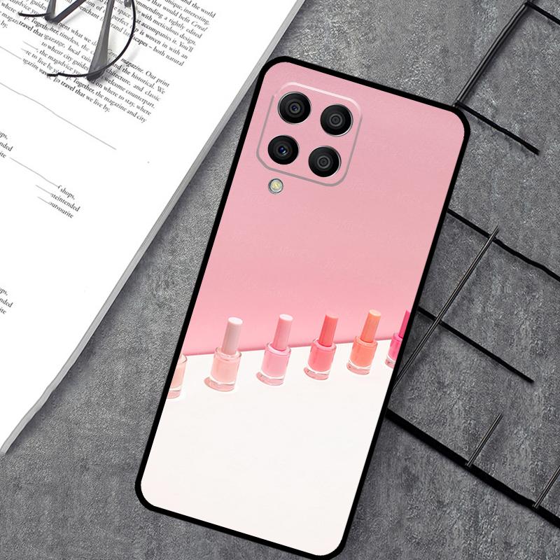 Beautiful Nail Polish Enamel Color Case For Samsung Galaxy M14 M12 M11 M13 M15 M06 M16 M36 M56 M31 M53 M32 M52 M35 M55 M34 M54