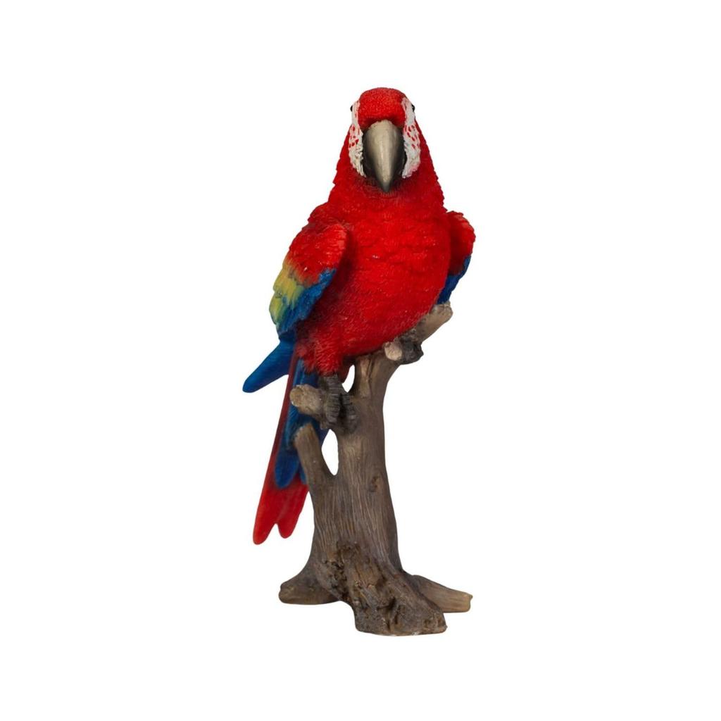 Ubia Mini Macaw x 5 x Garden Red, 8.7 12.5 cm, Figurine, Animal, Decor, Bird, H14232-B