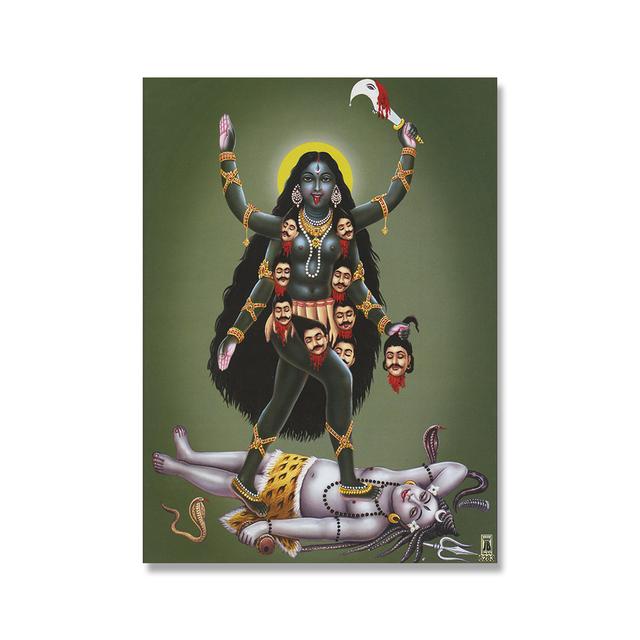 Shiva Parvati Poster, Hinduismus, religiöse Kunst, Ganesha, Leinwandgemälde, Vishnu, gedrucktes Wandbild, Wohnzimmer, Heimdekoration