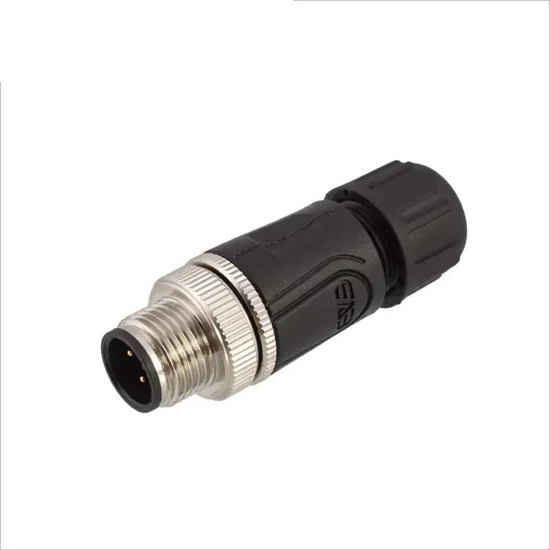Waterproof IP67 M12 Circle Connector 2 3 4 5 6 8 12 17 Pin Assembly Welding Aviation Plug Industrial Male Female Cable Connector