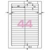 Kokuyo Hakadori Label A4 44-sided File Labels, 10 Sheets x 5