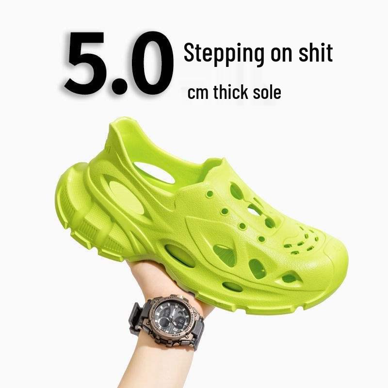 Męskie lekkie sneakersy EVA Casualowe klapki outdoorowe z wyjmowaną wkładką - Proste buty plażowe