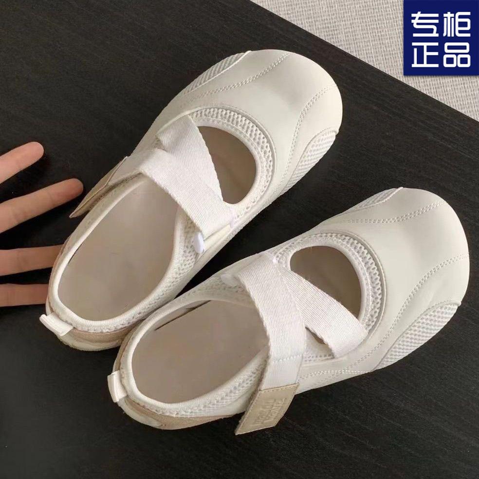 2025 Summer New Puff Shoes Velcro Mary Jane Shoes Flat Fashion Versatile Casual Board Shoes Children