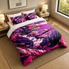3Pcs Bedding SetChainsaw Man Soft Bed Sheet and Two Pillowcases Home Bedroom Decor