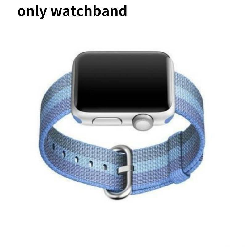 

Woven Nylon Sport Wrist Band Strap Bracelets For 42mm 38 Tahoe Blue,For Apple Watch 42mm