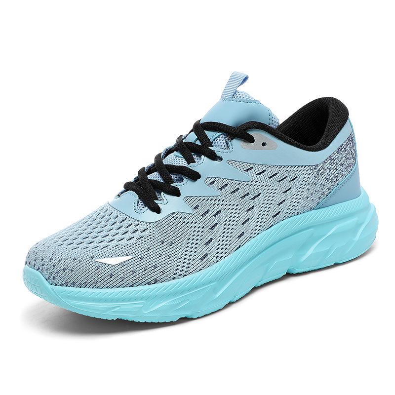 0309 Flying knitting running shoes spring low-top mesh sneakers large size outdoor walking jogging leisure