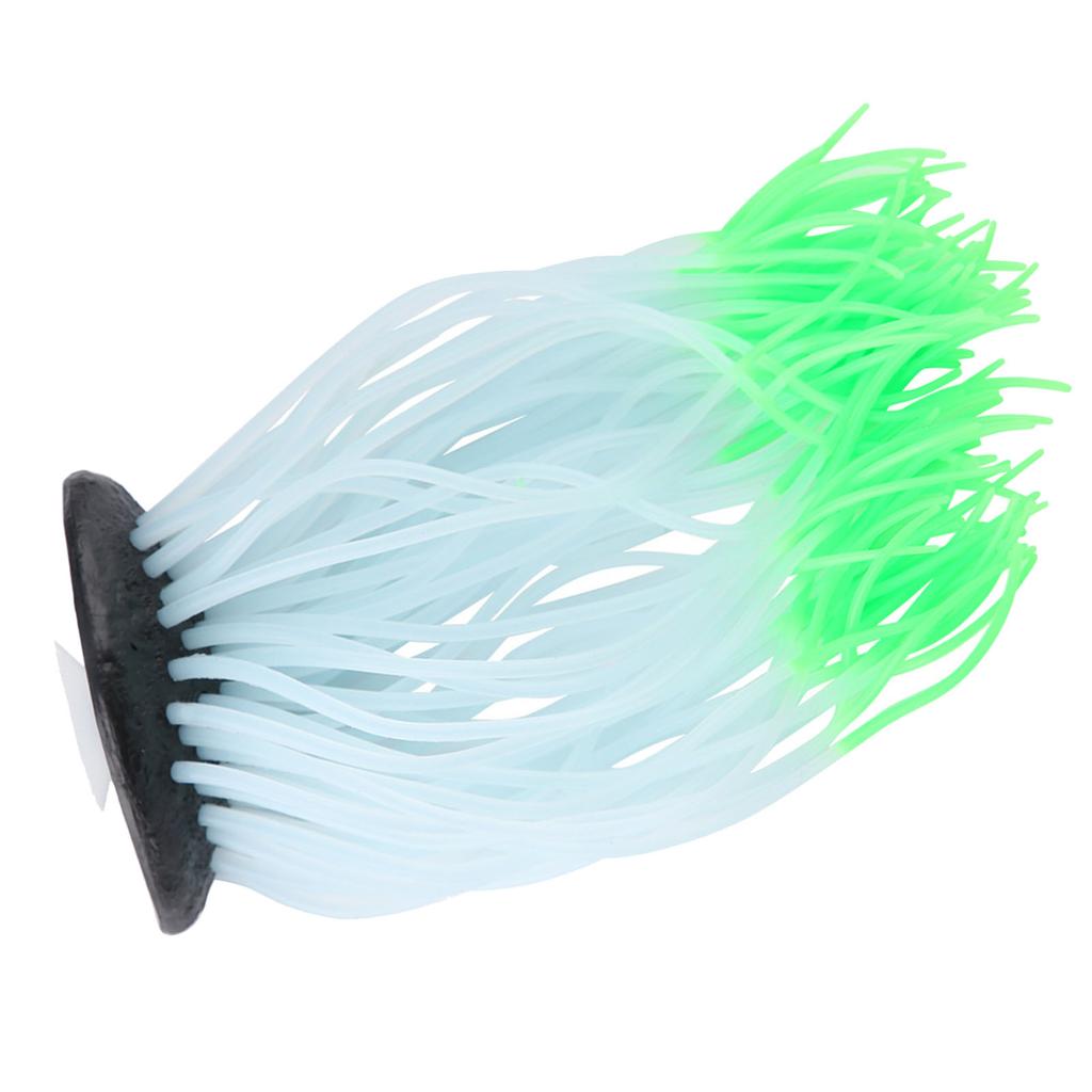 Simulation Artificial Silicone Sea Anemone Coral Ornament for Aquarium Fish Tank Decor