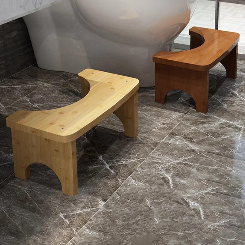 1pc Sturdy Bamboo Squat Toilet, Wide and Stable, Easy To Use and Clean, Portable Design