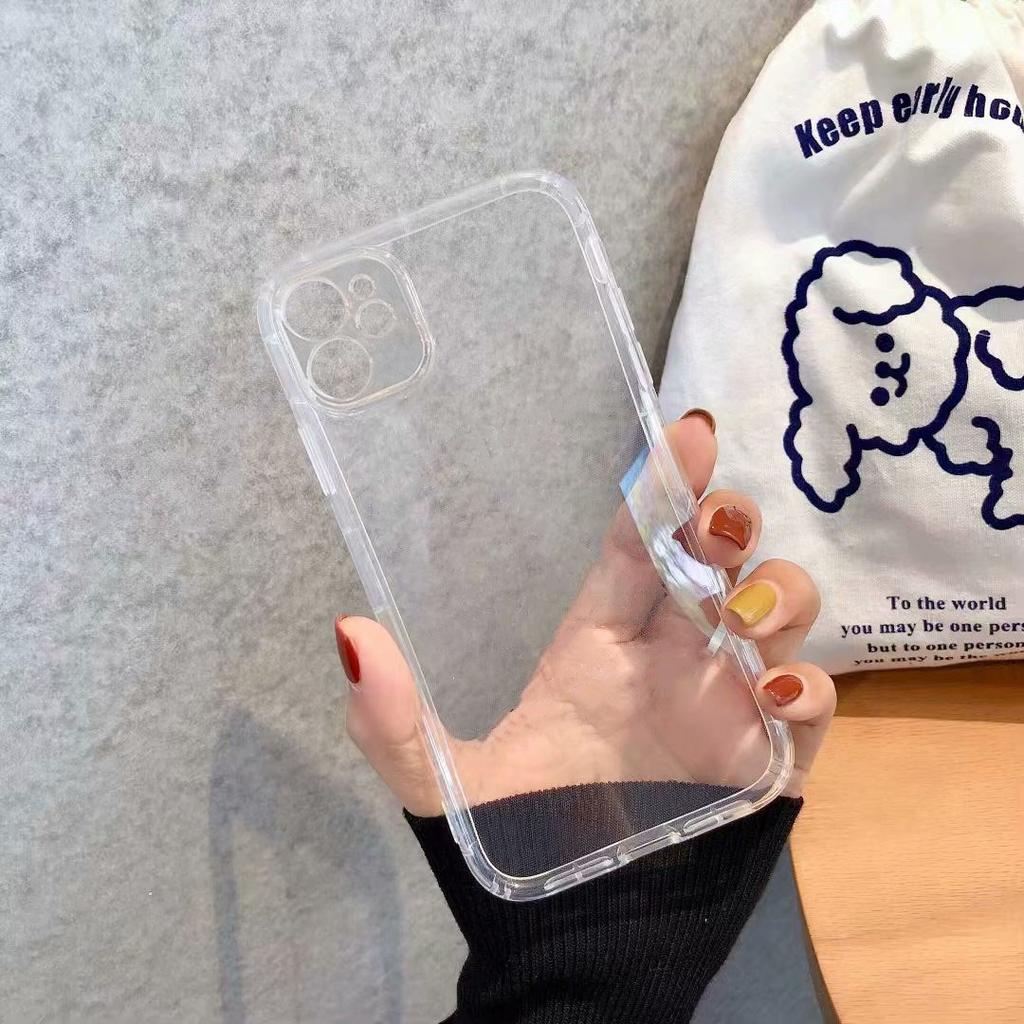 Cute Black White Love Heart Shockproof Phone Case For iPhone 16 14 15 13 Pro Max 12Mini 11 XR XS 7 8Plus Clear Soft Cover Fundas