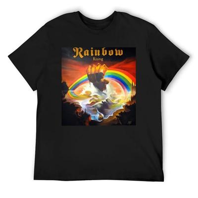 Rainbow Rising T-Shirt Aesthetic Clothes Boys Whites Graphic T Shirts Gifts for Boyfriend Tshirts for Men