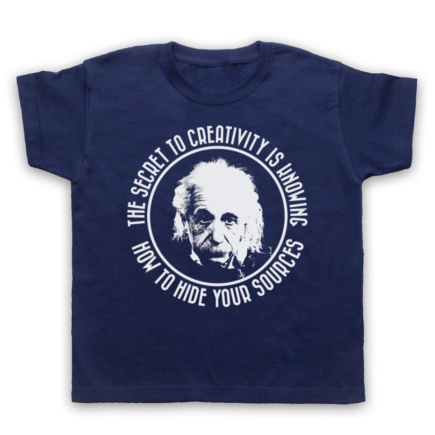 АЛЬБЕРТ ЭЙНШТЕЙН СЕКРЕТ ТВОРЧЕСТВА ГЕНИЙ НЕОФИЦИАЛЬНАЯ ДЕТСКАЯ ДЕТСКАЯ Футболка 110