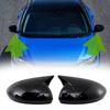 For Nissan Sentra 2020-2024 Gloss Black  Rearview Mirror Cover Caps Replacement