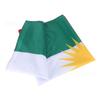 5ft X 3ft Polyester Fabric Kurdistan Country Flag With Reinforced Edges For Sports Activity And Cultural Celebration
