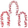 Artificial Red Berry Vine Garland Christmas Decor Holiday Party Home Wedding Styling