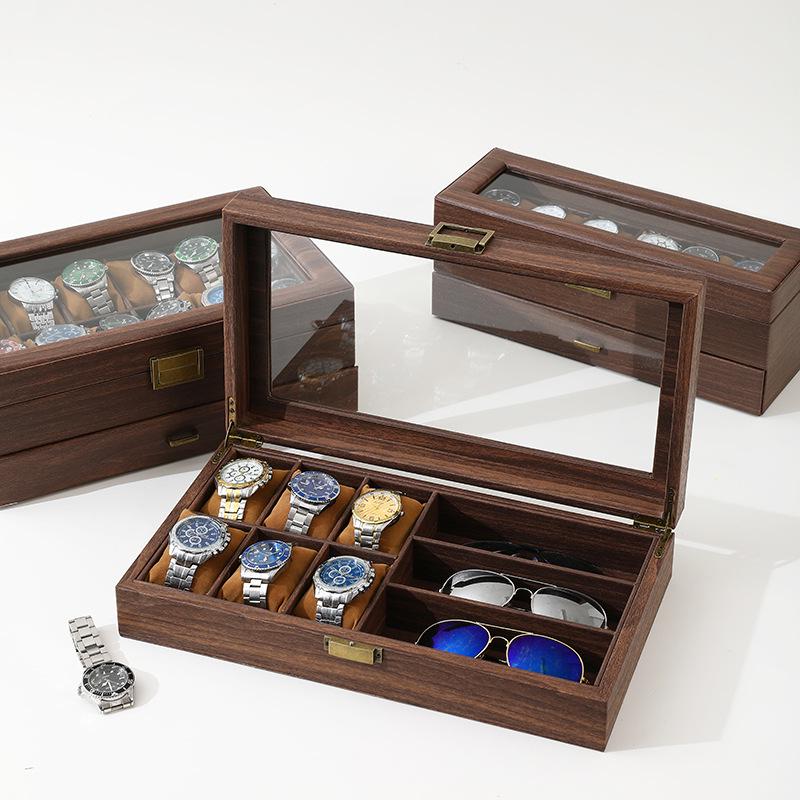 Qingyu Packaging Bark Texture PU Leather Watch and Jewelry Display Box