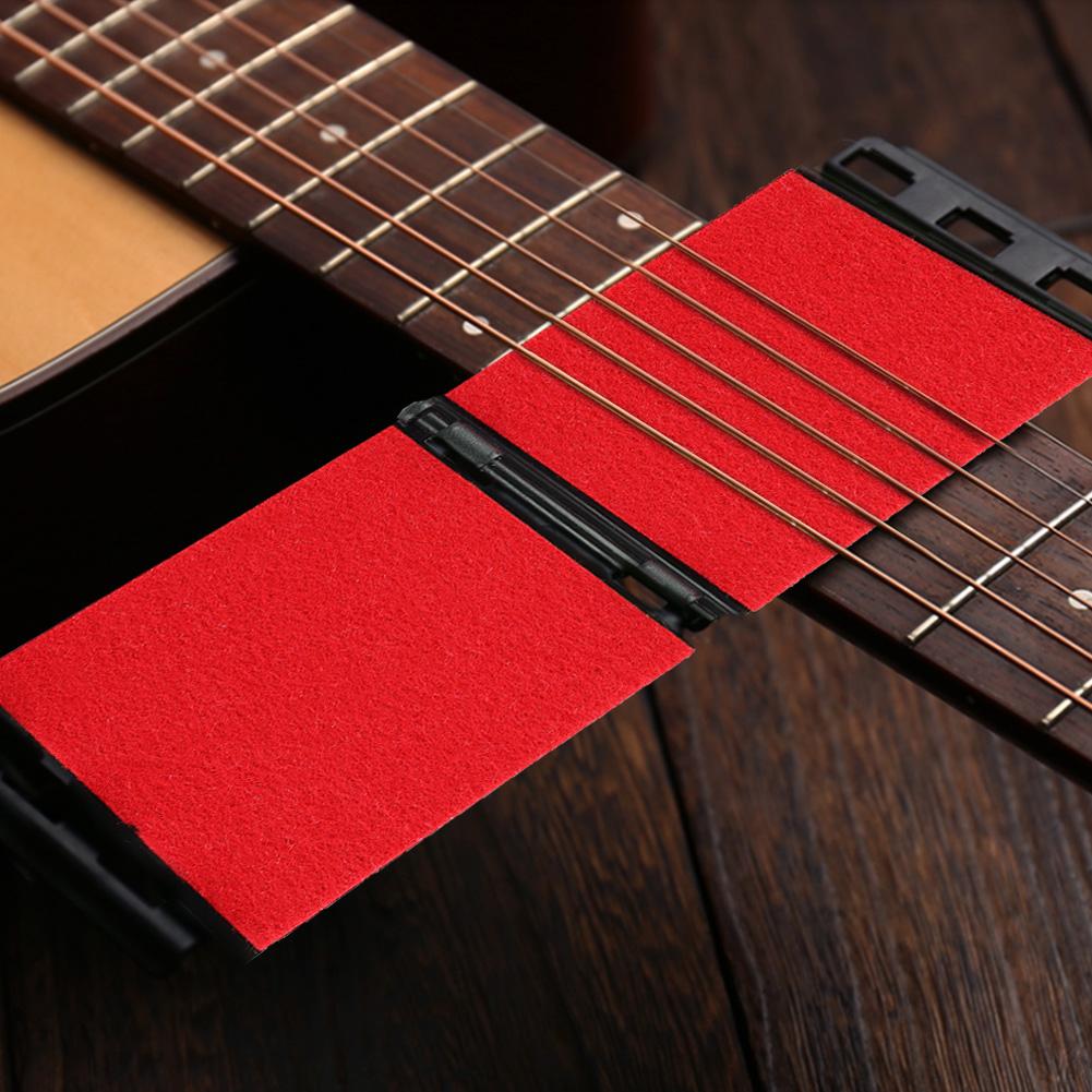 Durable Guitar Bass String Scrubber Cleaner Cleaning & Care Tool Instrument Accessory Red