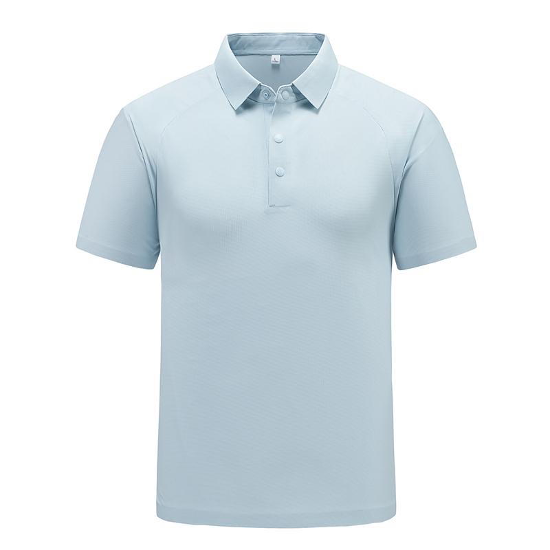 

Seamless Ice Silk POLO Shirt For Men With Lapel Short Sleeves For Men With Breathable Ice Feel Polo 3XL