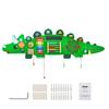 VEVOR Dinosaur Activity Wall Busy Board Panels, 11 Activities, Montessori Sensory Wall Toy for Kids 3-12 Years, Montessori Learning Activity Center