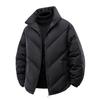 Winter cotton-padded clothes are the same for men and women, thickened stand-up collar, loose fashion and versatile casual cotton-padded jacket.