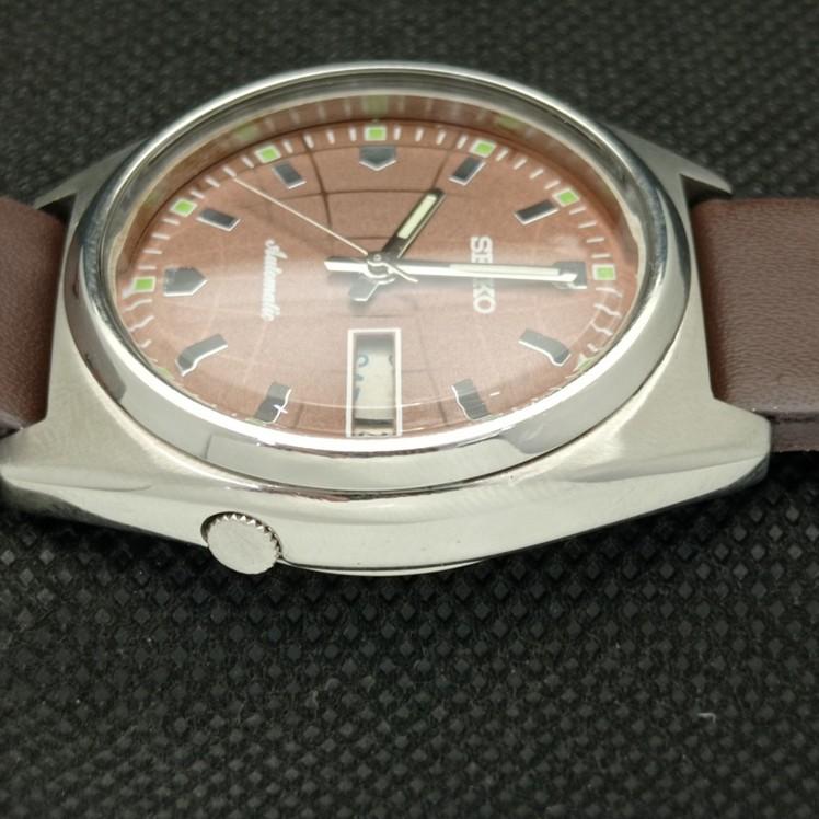 USED VINTAGE SEIKO AUTOMATIC 7009A JAPAN MENS D/D BROWN WATCH 621e-a415941-2 SKU621e-a415941