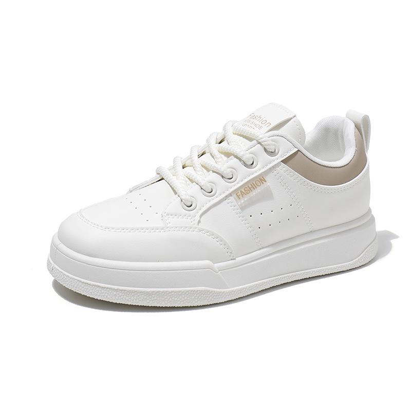 Platform White Shoes Women's Spring and Autumn New Student Versatile Niche Breathable Sneaker Slip-Proof Pad Shoes