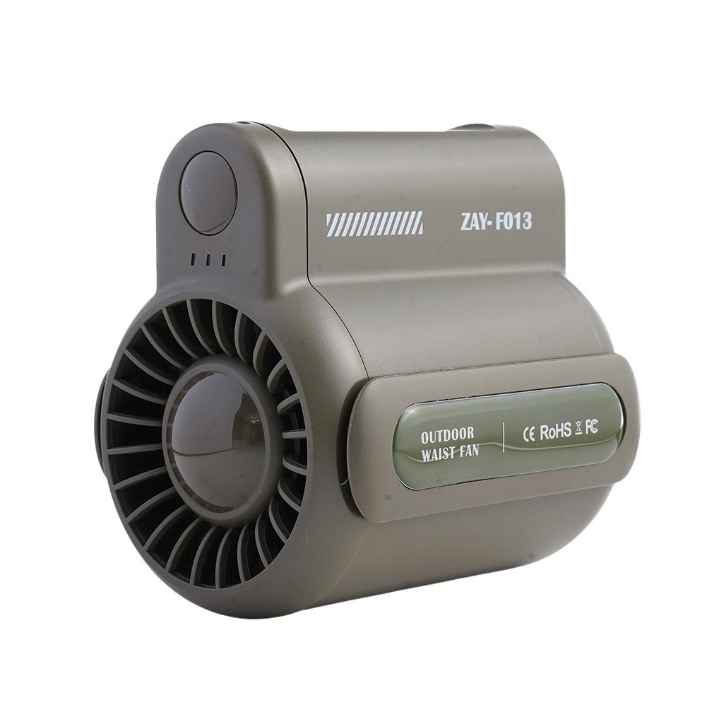 Portable Waist Clip Fan Cool Clip Fan Under Shirt Rechargeable Belt Clip Fan With USB Port For Outdoor Works Camping Hiking