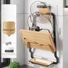 Space Aluminum Pot Lid Rack, Punch-free Kitchen Rack, Multi-functional Chopping Board Rack, Chopping Board Rack, Pot Rack Hardware Pendant