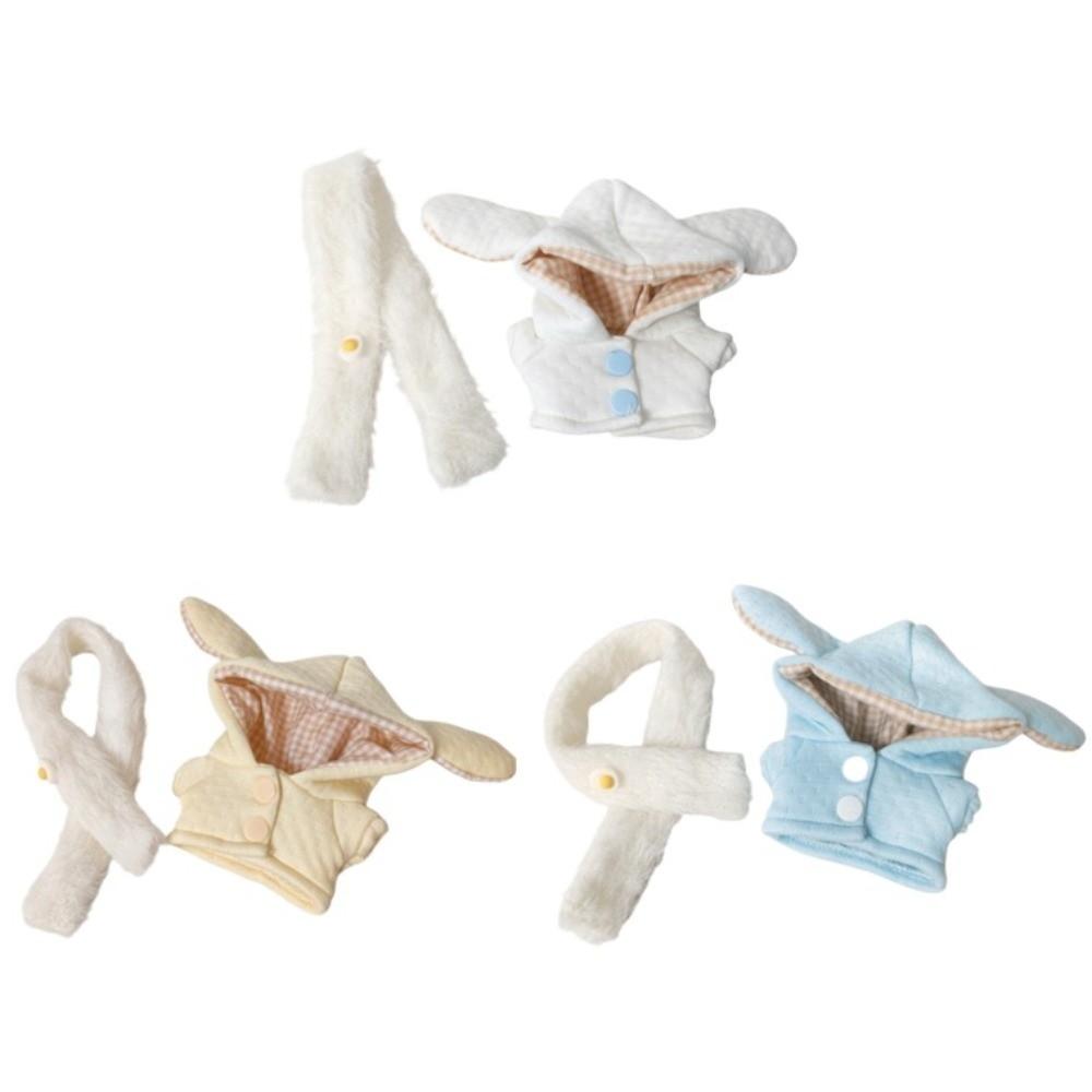 Scarf 10cm Cotton Doll Clothes Long Ear Doll Dress Up Set Doll Clothes Outfit Doll Accessories