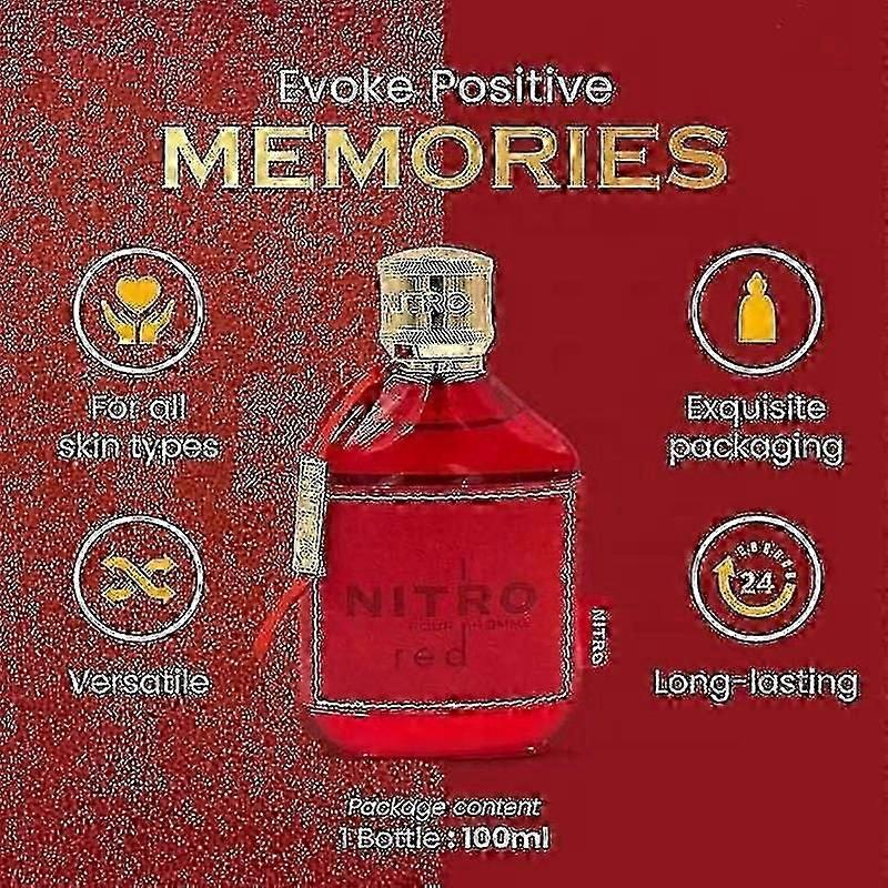 Nitro Red Dumont EDP Perfume 3.4 Fl Oz 100ML for Men and Women