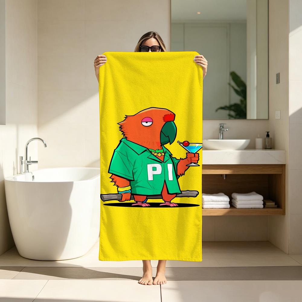 Y2K American Trendy Cartoon Towel Microfiber soft Beach Towel for Travel Fitness Sauna Bathing Camping