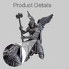 Resin Decoration with Retro Design Statue Creative Artistic Collection Ornamental Sculpture for Desk